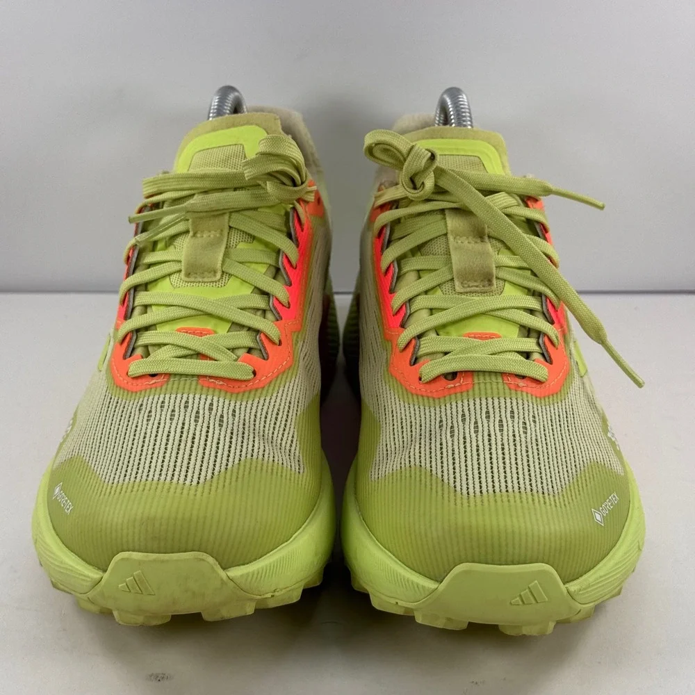 Adidas Terrex Agravic Flow 2.0 GTX Mens 7.5 Neon Yellow Trail Shoes H03383